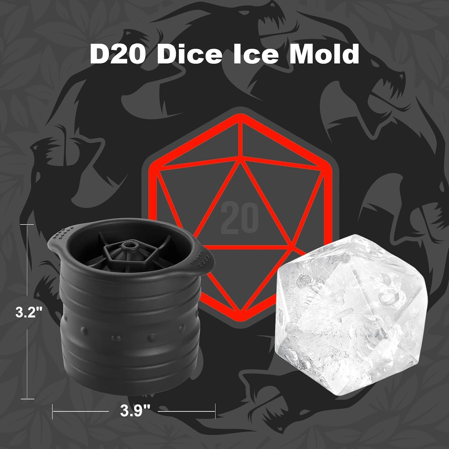 D20 Ice Cube Mold - Elevate Your Drink Game