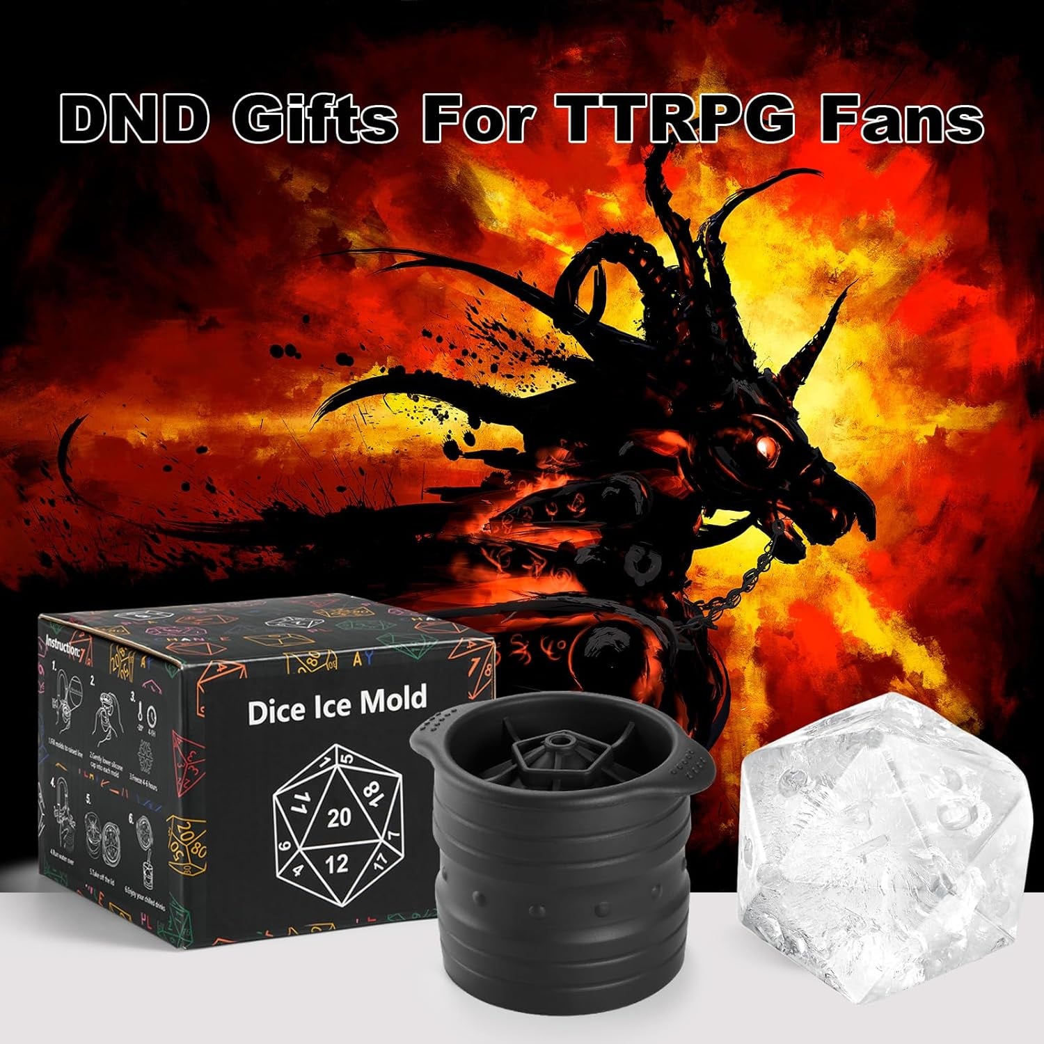 D20 Ice Cube Mold - Elevate Your Drink Game