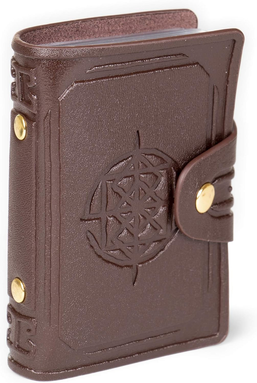 Tome of Recollection - Leather Spellbook Card Holder with Dry Erase Playing Cards