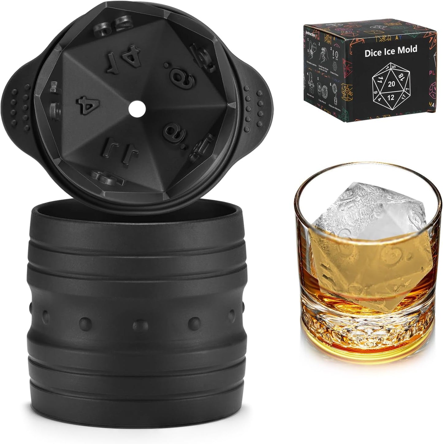 D20 Ice Cube Mold - Elevate Your Drink Game